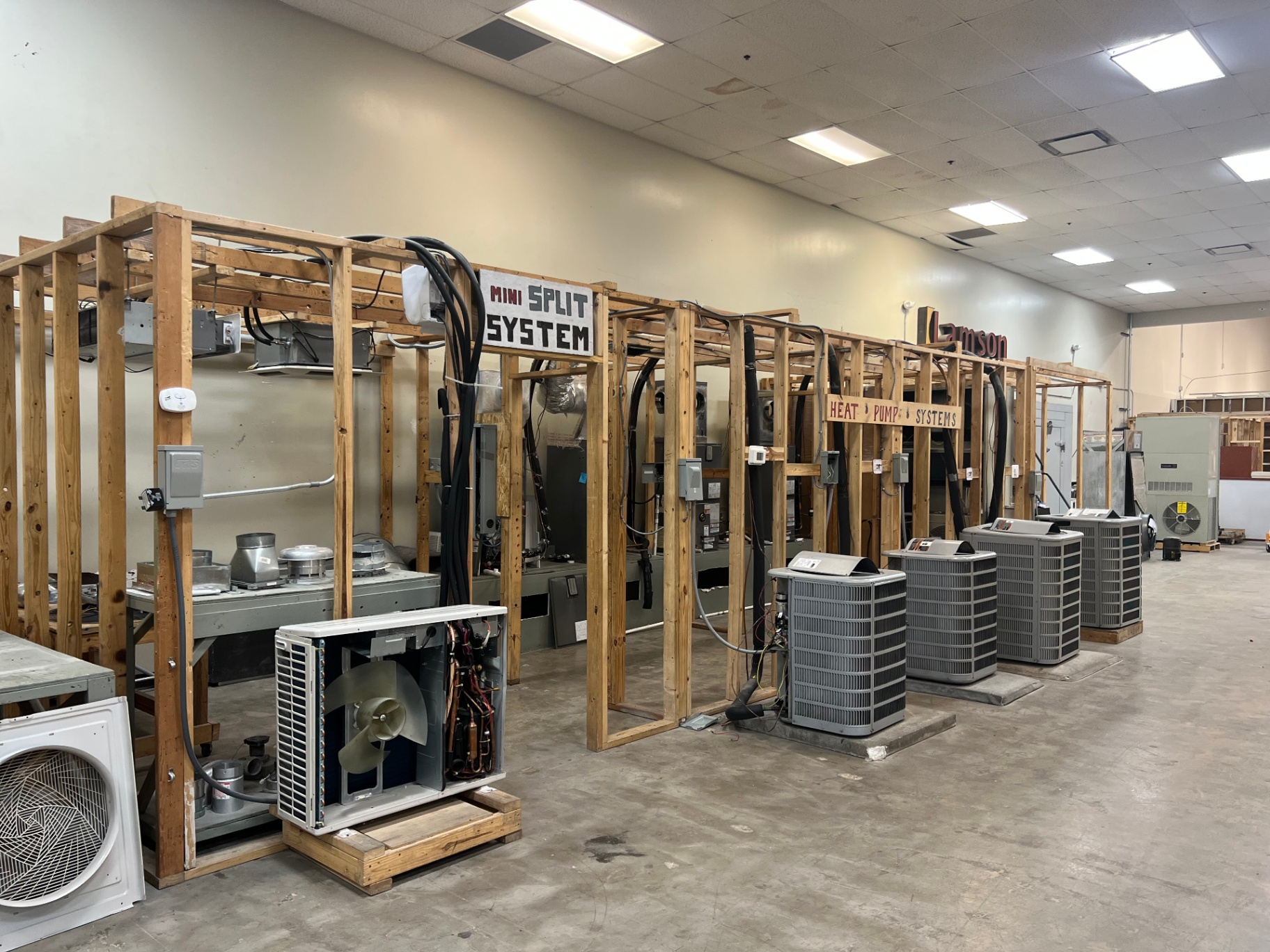 HVAC Training Lab at Lamson Institute