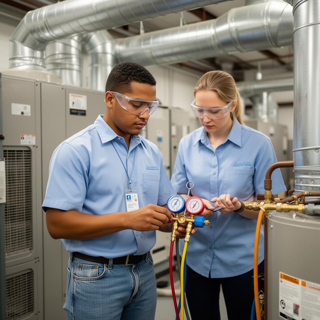 Commercial Refrigeration, Heating and Air Conditioning training program at Lamson Institute - hands-on career training in San Antonio TX